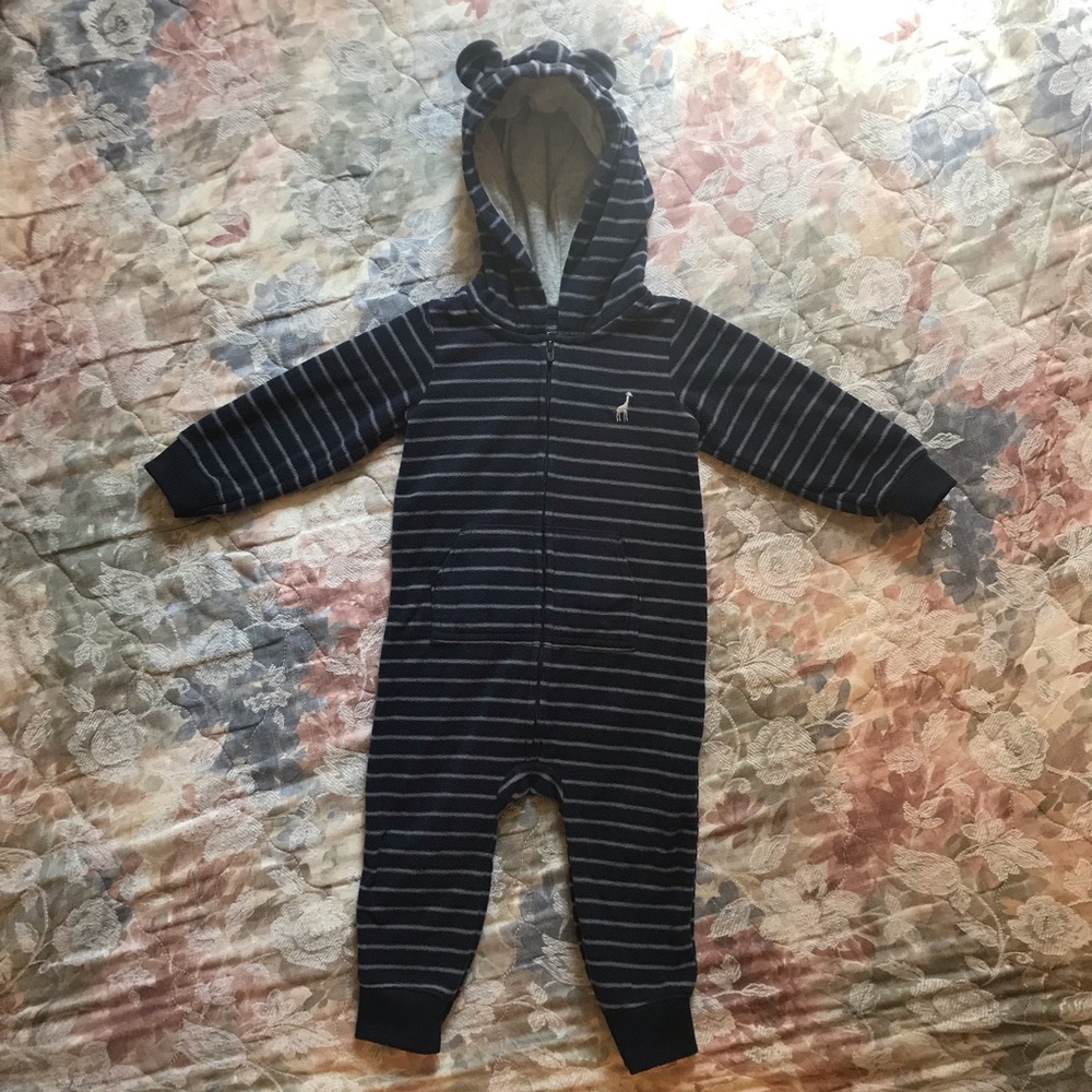 Carter’s Navy Fleece Bodysuit
